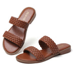 TILOCOW WOMEN DARK BROWN SANDALS