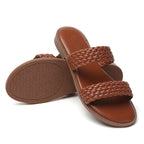 TILOCOW WOMEN DARK BROWN SANDALS