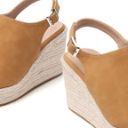 TILOCOW KHAKI WEDGE ESPAADRILLES