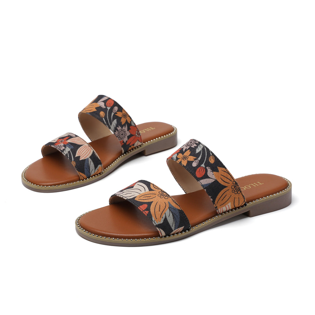 TILOCOW WOMEN FLORAL SANDALS