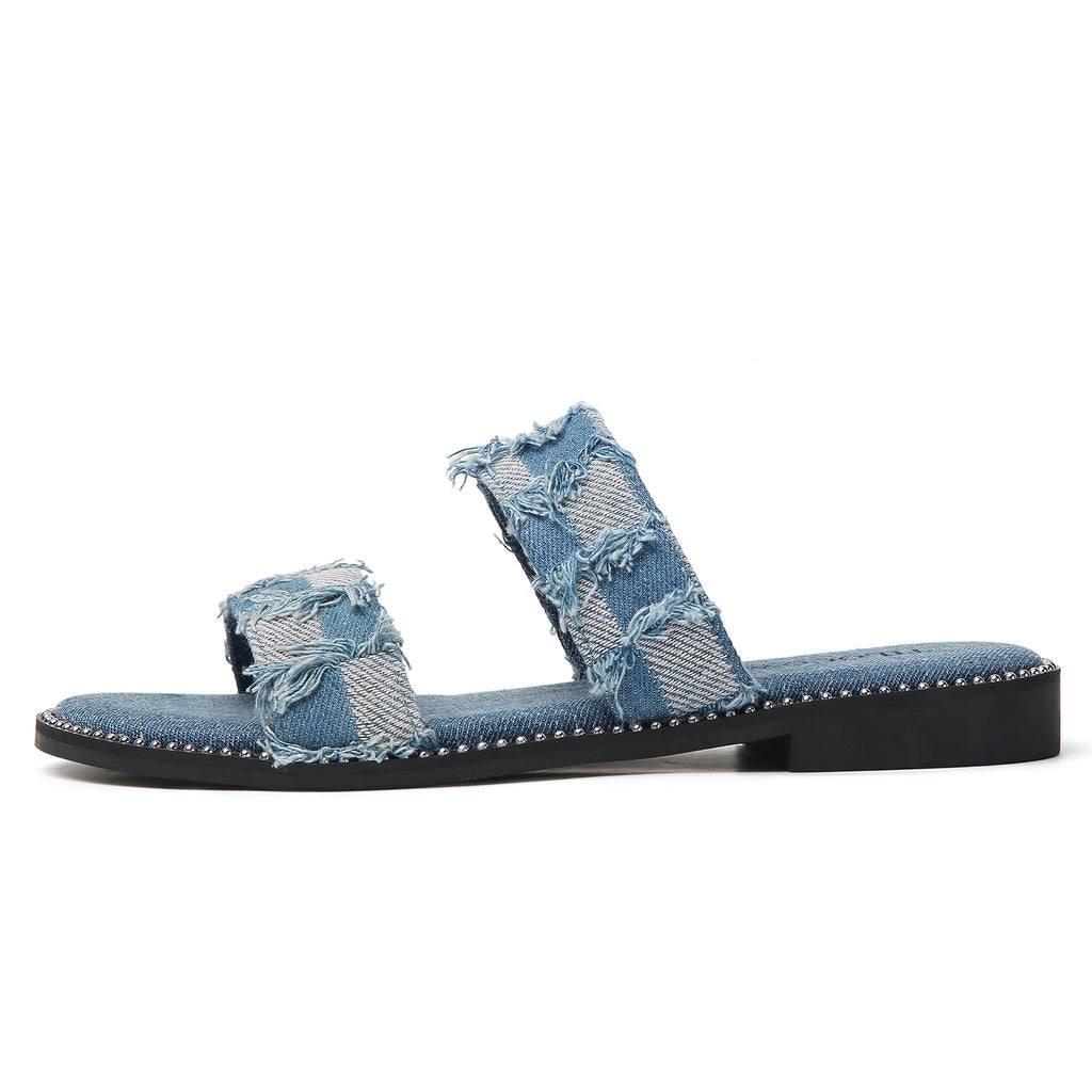 TILOCOW WOMEN BLUE SANDALS
