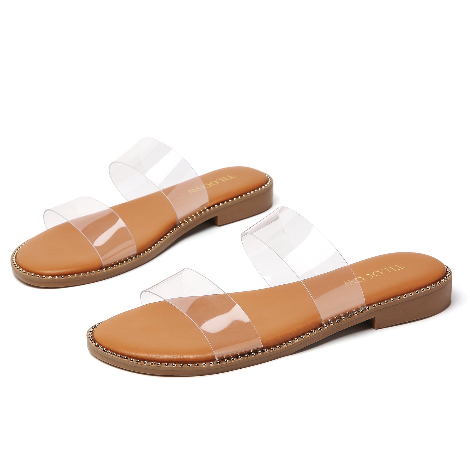 TILOCOW WOMEN TRANSPARENT SANDALS