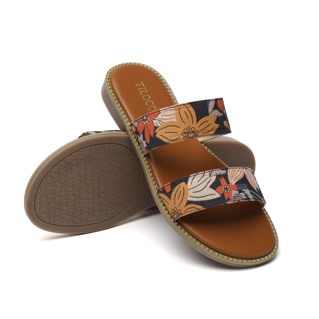TILOCOW WOMEN FLORAL SANDALS