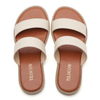 TILOCOW WOMEN LIGHT BEIGE SANDALS