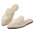 TILOCOW WOMEN LINE FLORAL FLAT MULES