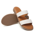 TILOCOW WOMEN WHITE SANDALS