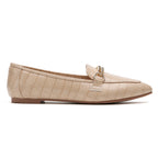 TILOCOW WOMEN STONE KHAKI FLAT LOAFERS
