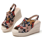TILOCOW WOMEN FLORAL WEDGE ESPAADRILLES