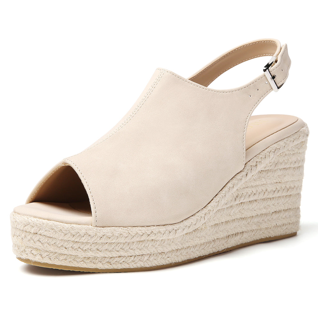 TILOCOW WOMEN BEIGE WEDGE ESPAADRILLES