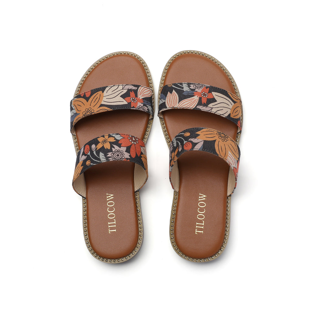 TILOCOW WOMEN FLORAL SANDALS