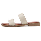 TILOCOW WOMEN LIGHT BEIGE SANDALS