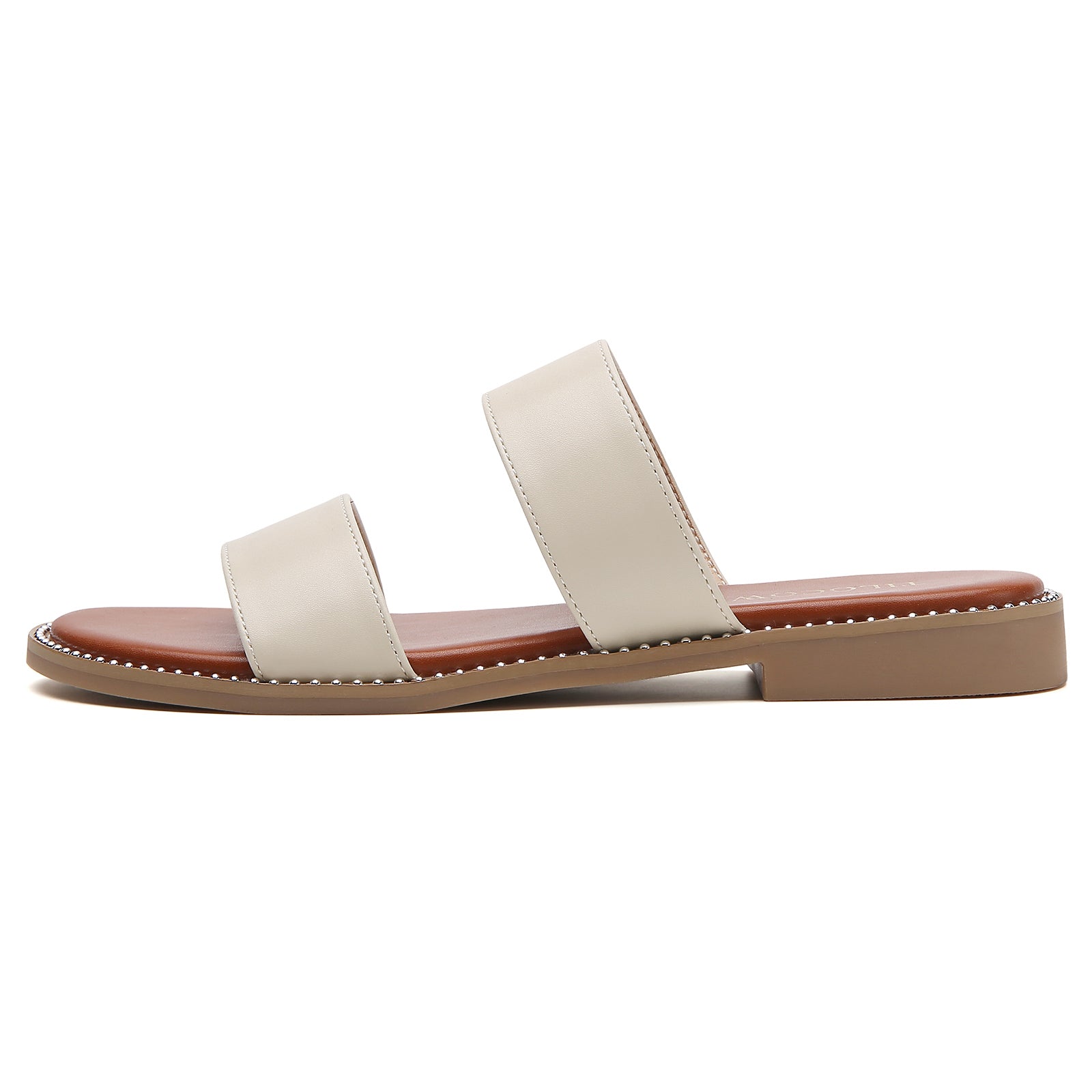 TILOCOW WOMEN LIGHT BEIGE SANDALS