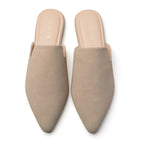 TILOCOW WOMEN TAN FLAT MULES