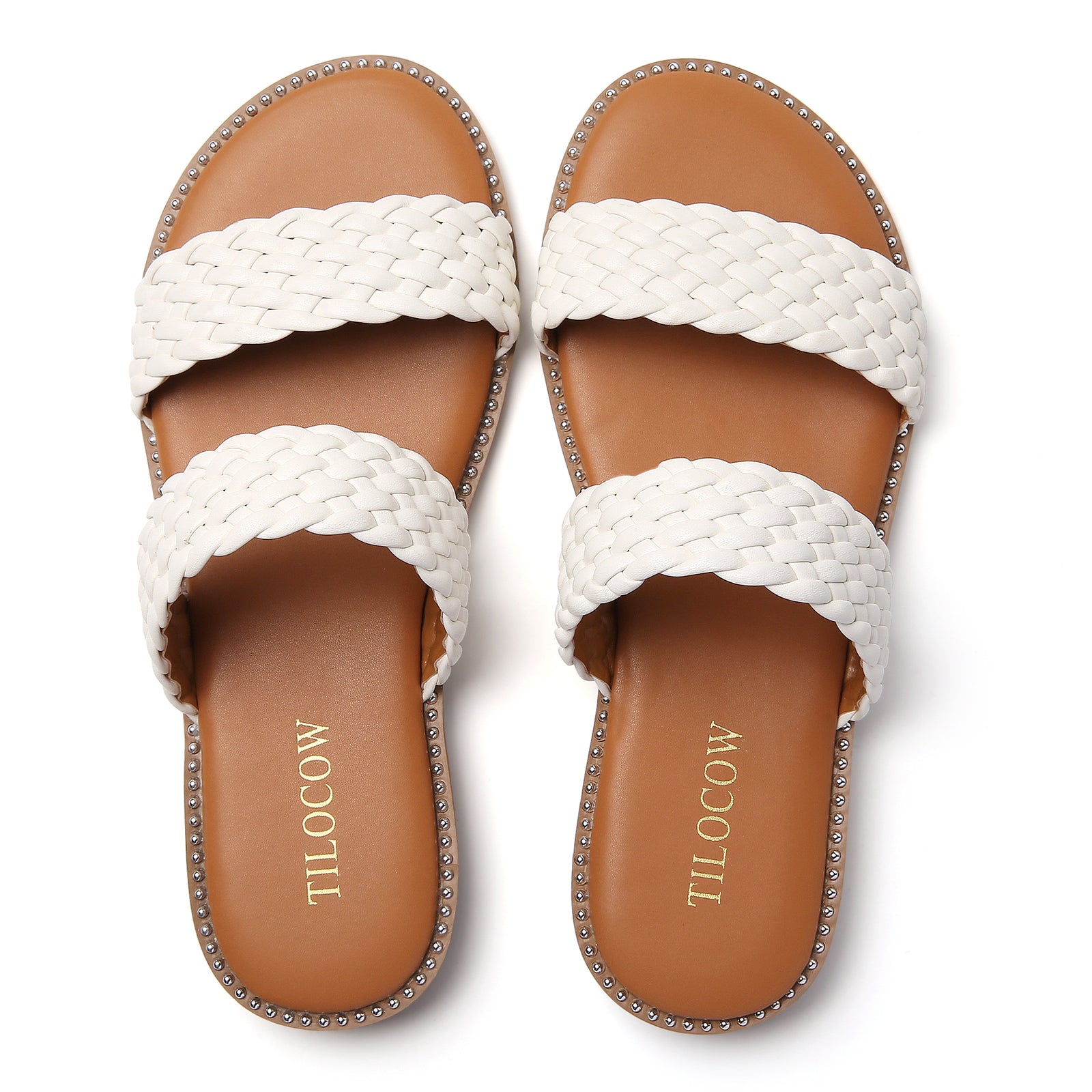 TILOCOW WOMEN WHITE SANDALS