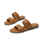 TILOCOW WOMEN LIGHT BROWN SANDALS