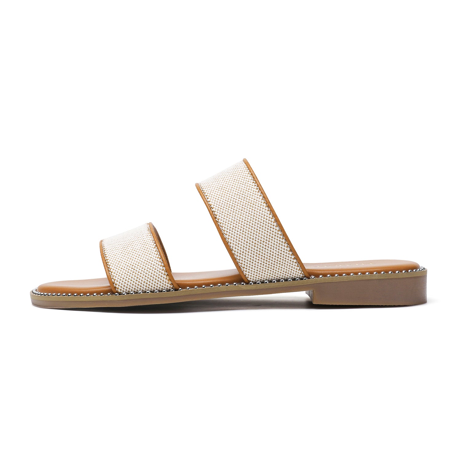 TILOCOW WOMEN BROWN BEIGE SANDALS