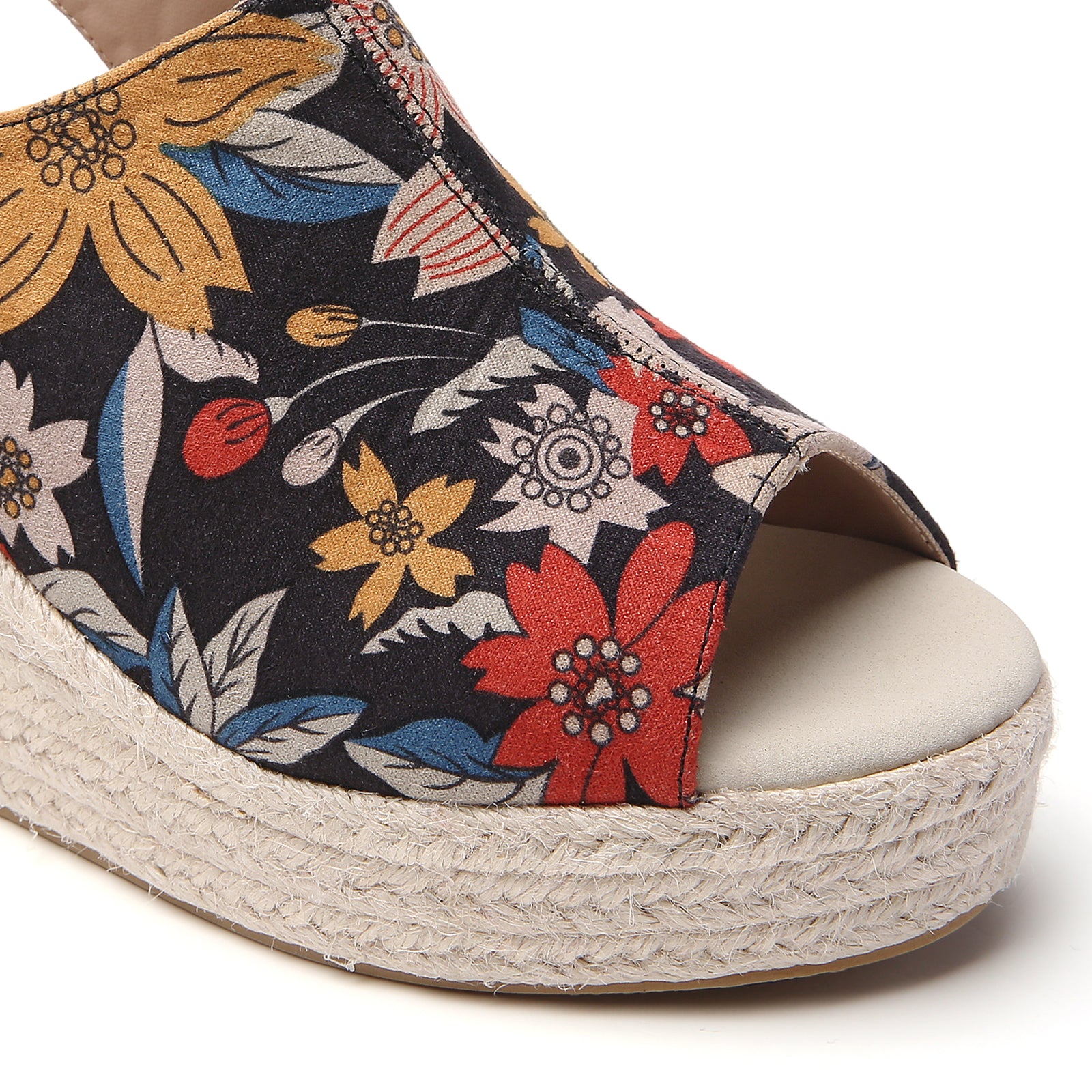 TILOCOW WOMEN FLORAL WEDGE ESPAADRILLES
