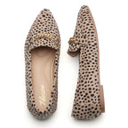 TILOCOW WOMEN LEOPARD FLAT LOAFERS
