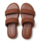 TILOCOW WOMEN DARK BROWN SANDALS
